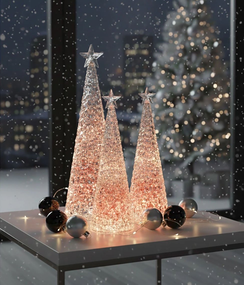 glamor eglute Šviestuvas Glamor Eglutė Red - 44cm - Image 1