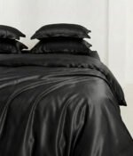 Šilko patalynės komplektas Solid Luxor Noir