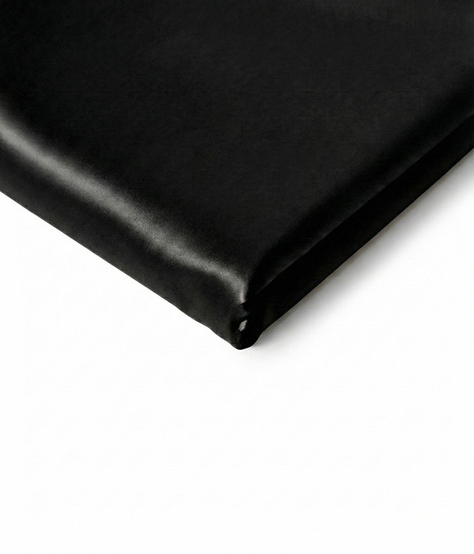 noir silk4 Šilko paklodė be gumos Solid Luxor Noir - Image 1