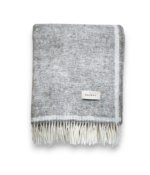 Vilnonis pledas Natural Grey 130x170cm