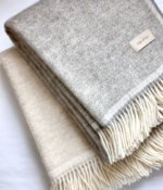 Vilnonis pledas Natural Grey 130x170cm - Image 3